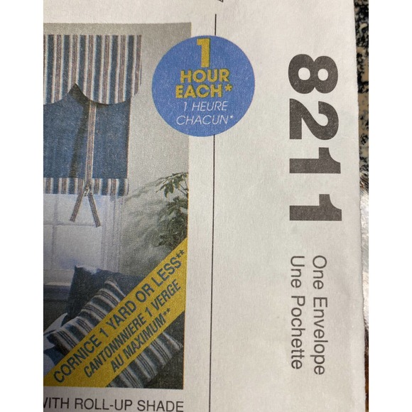 McCalls Home Decor 3088 8211 Sheer Curtain Roll Up Shades Tab Top Drapes Pattern - Picture 6 of 9